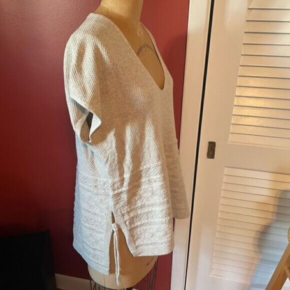MADEWELL | light grey sleeveless knit sweater M NWT $75 - Picture 2 of 6